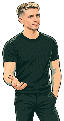 Illustration of Adam McEnaney
